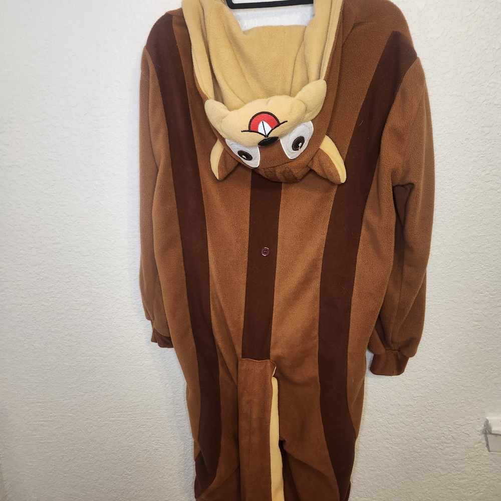 Brown squirrel Onesie Costume size S Adult Unisex Novelty Union Suit - Picture 9 of 14